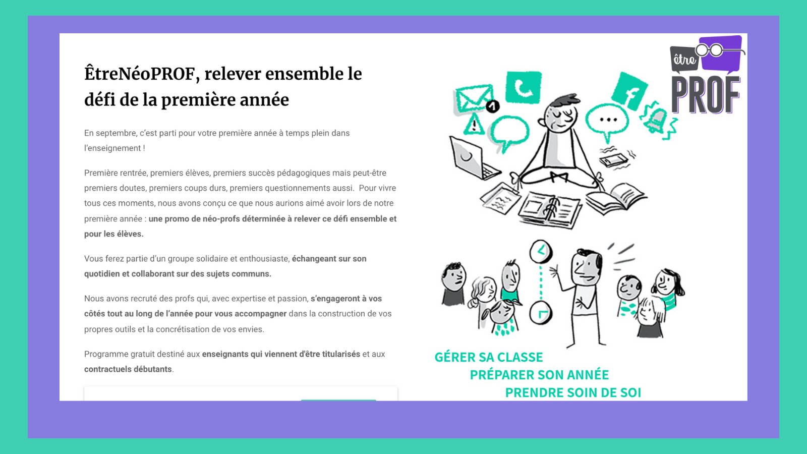 Synlab En Complement Du Tutorat Propose Par Les Academies Etreneoprof Aide Les Nouveaux Enseignants A Reussir Leur 1ere Annee Pour Cette Promotion 0 Enseignants Sont Mentores Pendant L Annee Scolaire Par