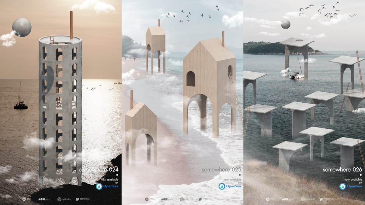 #somewhere ocean zone drop! (Oct. 1st 8PM (GMT+7))
no. 024, 025, 026/144 ( 2 common / 1 rare ) 
on <a href="/opensea/">OpenSea</a> 
.
opensea.io/collection/col…
.
#NFT #NFTCommunity #nftcolletor #nftthai #NFTarchitecture 
#NFTminimal #nftasia #NFTcollage #NFTPhotographer
x.com/PPTTCCHH_/stat…