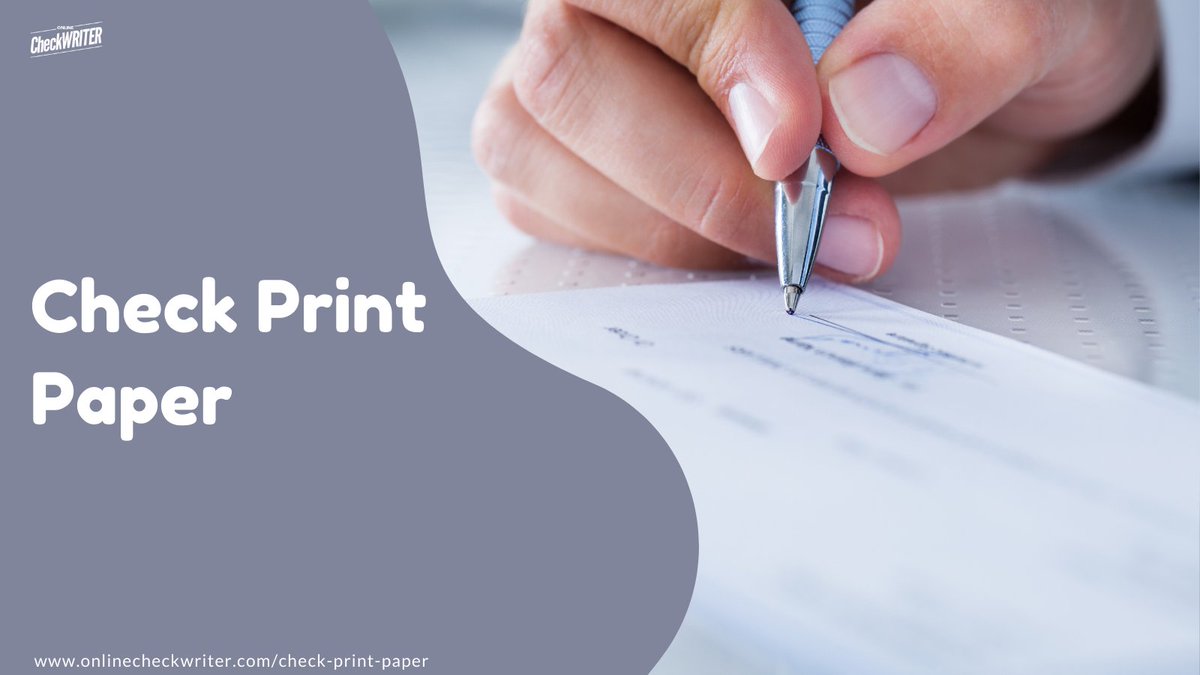 Online Check Writer tweet media