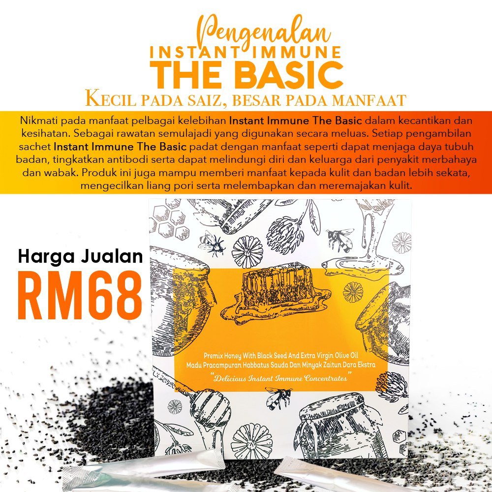 Pembekal_Raw's tweet image. Kecil-kecil cili padi.
Walaupun saiz Instant Immune The Basic ini kecil, tetapi manfaatnya besar.

Sehari satu sachet, untuk kesihatan yang padu.

#thebasic #instantimmune