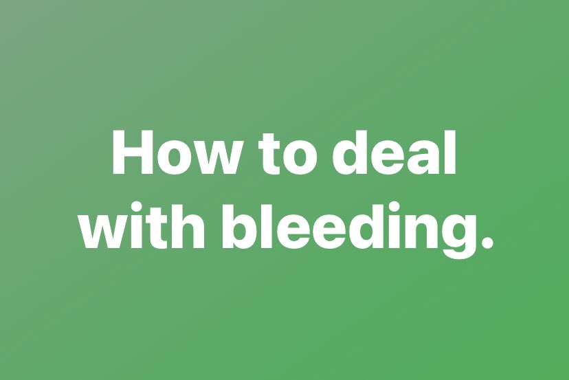 DoctorABC_UK's tweet image. When dealing with bleeding 
Sit or lay your casualty 
Examine to identify the type of bleed
Elevate (where possible)
Pressure should be applied for a minimum of 10 minutes.
Dress the bleed. More detailed answer on our Instagram and Facebook page. #firstaidknowledge