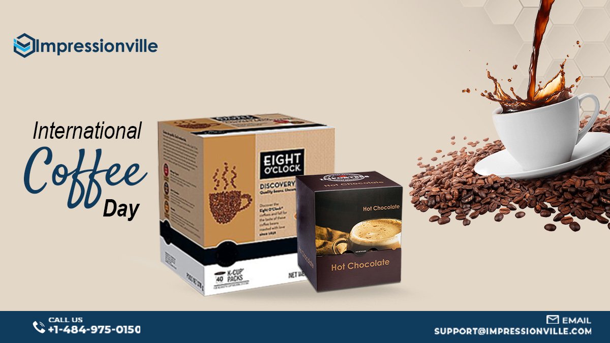 impressionvill's tweet photo. Are you ready for the World Coffee Day 2021? If not come to us for a perfect coffee day celebration. 

🌐 https://t.co/zNjrE4jIrq

#internationalcoffeeday #coffee #coffeelover #coffeetime #packaging #design #productdesign #packagingboxes #Impressionville https://t.co/80EmfRFswL