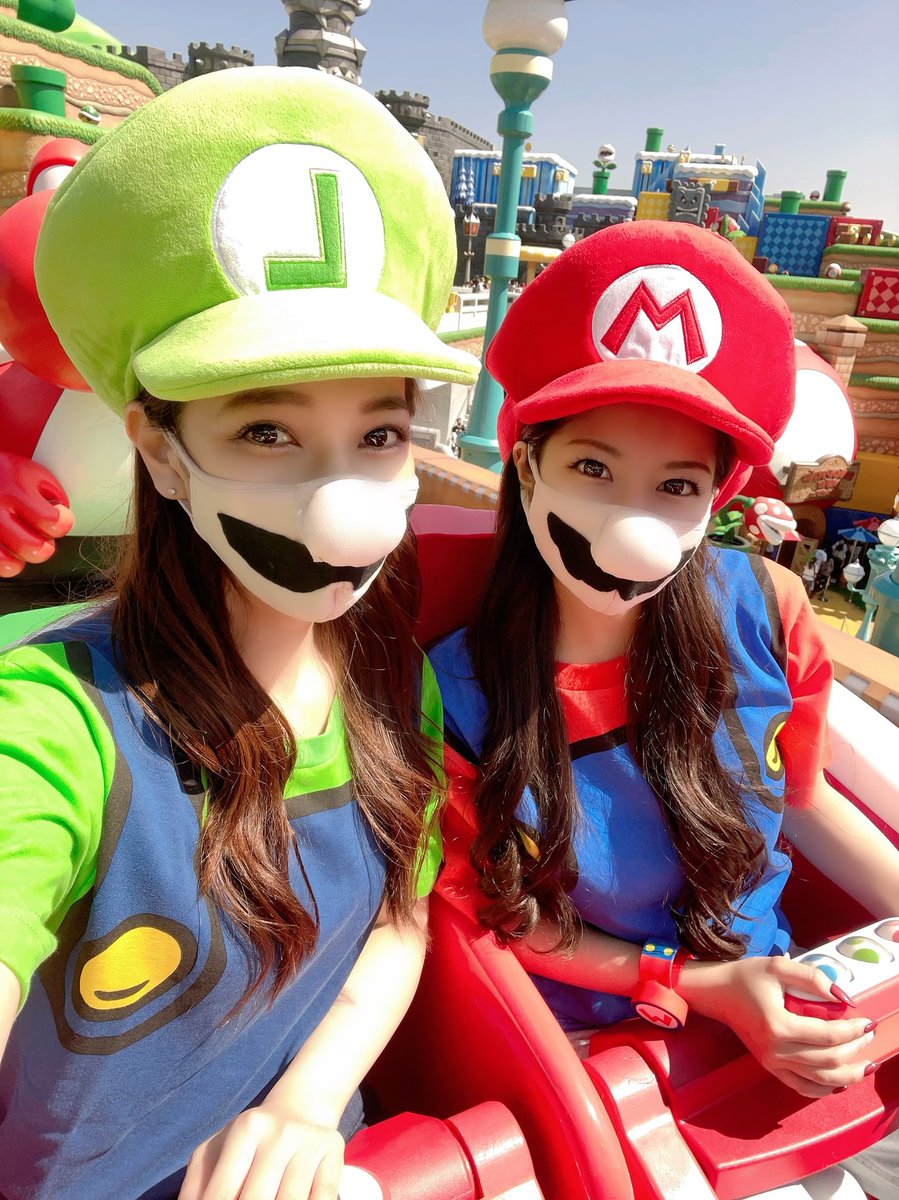 海外限定 マリオセットアップ マリオコスプレ マリオ衣装 USJ 帽子