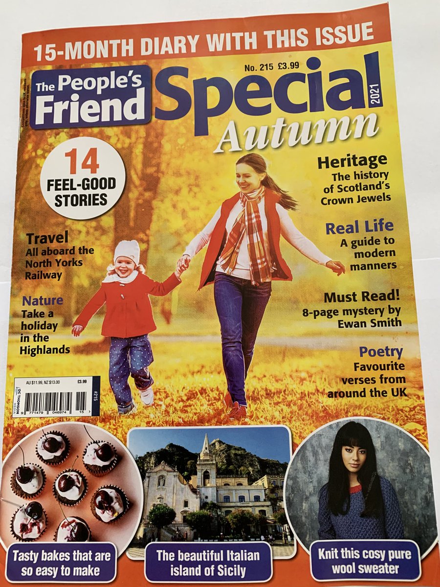 The People’s Friend Autumn Special is out this week, I have a poem in it