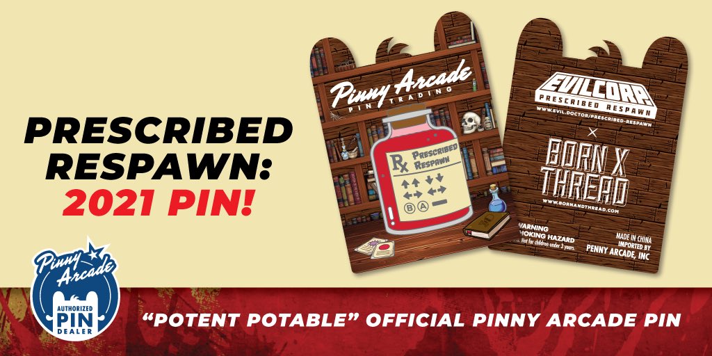 prescribedspawn's tweet photo. The 2021 @prescribedspawn @pinny_arcade is now live and for sale! 
Follow the link in our profile to order yours now! #PAXAus #pinnyarcade https://t.co/nfiSM6tzPz