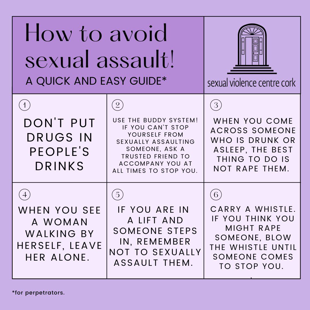 TheHazelHayes's tweet photo. Once more for the rapists down the back.

(from @SVCCork) https://t.co/g1Ey6emiwS