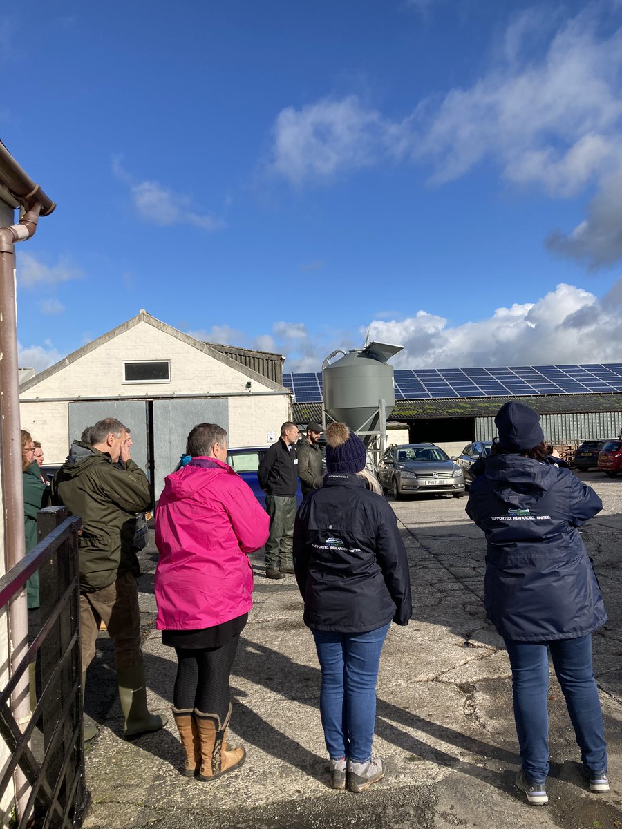 Investment in renewable energy- solar panels reducing reliance on fossil fuels. <a href="/ScottShearlaw/">Scott Shearlaw</a> <a href="/NFUStweets/">NFU Scotland</a> <a href="/qmscotland/">QMS</a> <a href="/SACFarm4Climate/">Farming For a Better Climate</a> #farmingforthefuture