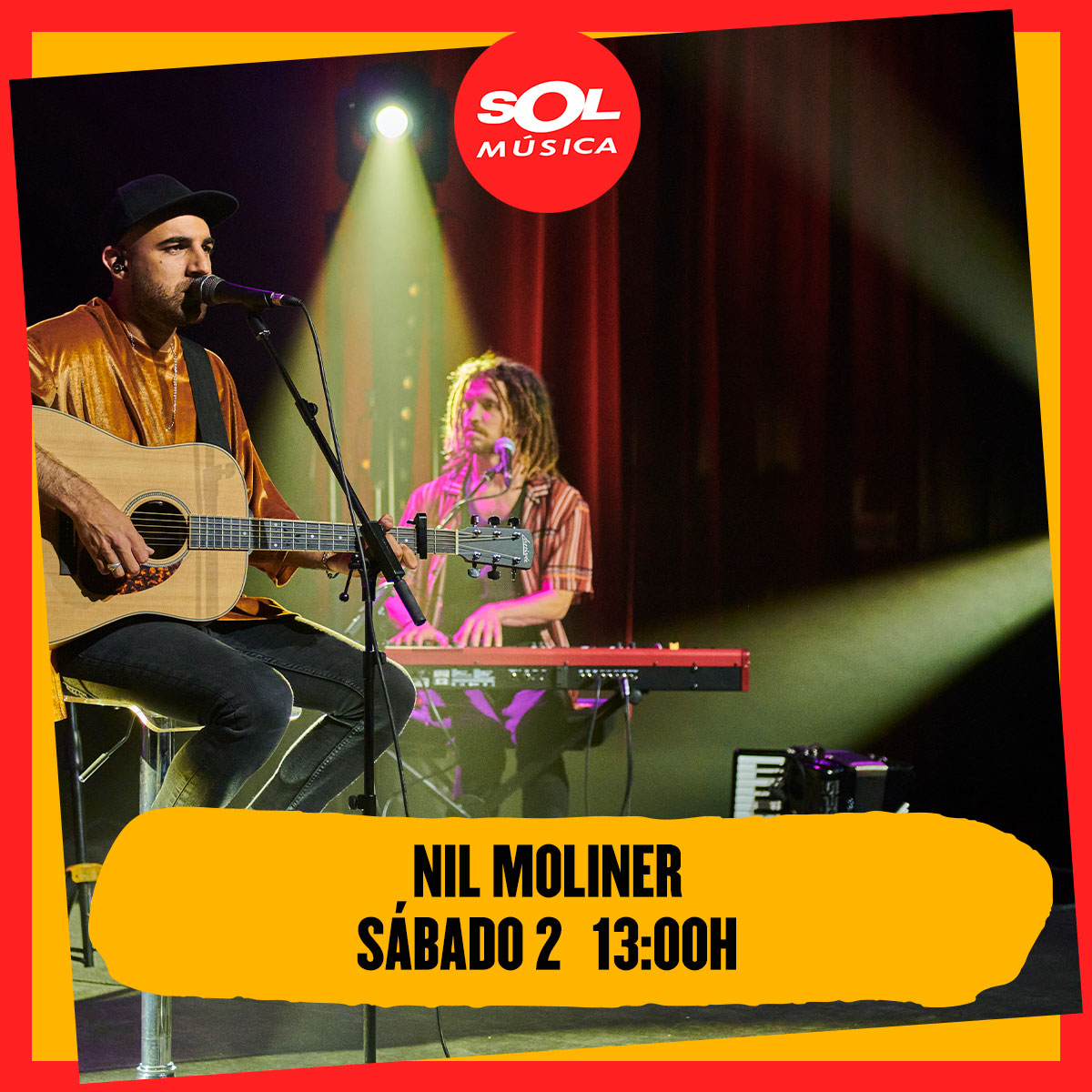 SolMusica's tweet photo. 🎸 Los sábados a la hora del vermú tienes la mejor música para acompañarte.
No te pierdas los estrenos de #ASolas en #SolMusica https://t.co/NPEu80HMC8