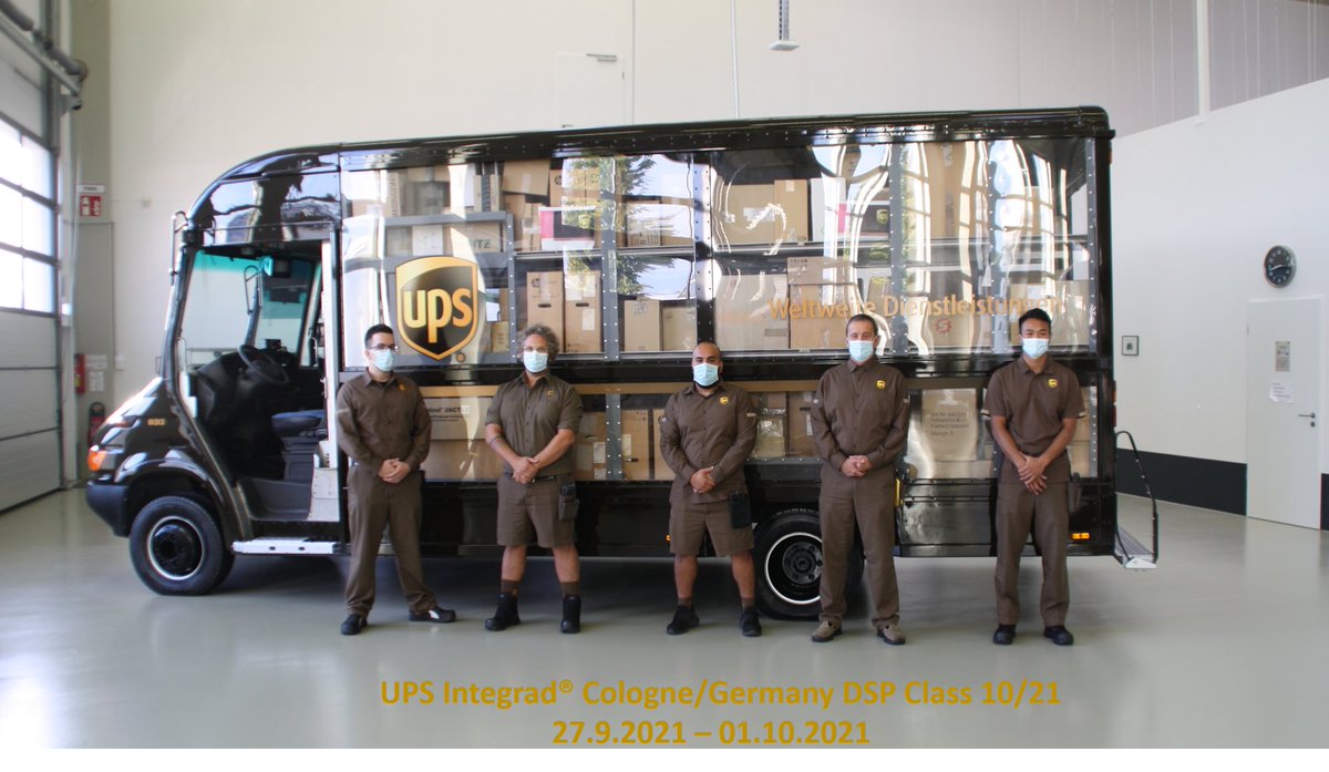 5 new trained #DriverServiceProviders just finished  class at #UPS #Integrad. Congratulations to all of you. Well done guys! Stay safe!