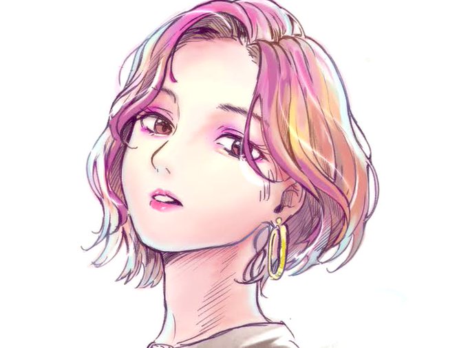 今回もジヒョのビジュ爆発ですね
これはbreak throughのときにかいたやつ 