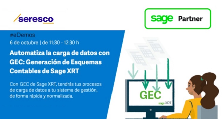 seresco's tweet photo. 🗓️¡El 6 de octubre tienes una cita para mejorar la #tesorería de tu empresa! 🧑🏽‍💻La sesión #eDemos de @seresco  y @SageSpain te explica cómo automatizar la contabilización de los apuntes bancarios ¡Inscríbete! https://t.co/m2D1npn513 https://t.co/Dk9tTigTqd