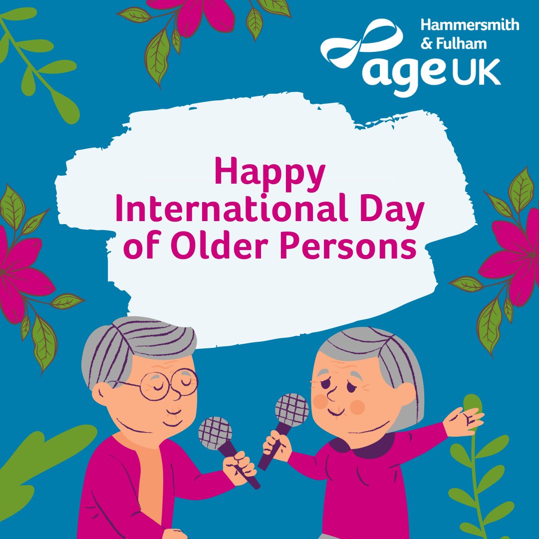 Happy International Day of Older Persons! 🎉

Find time today to connect with an older neighbour, friend, or family member! Give them a call, send them a text, remind them they are valued. Let’s work together toward a future that focuses on happy and healthy ageing. 🫂  #IDOP2021