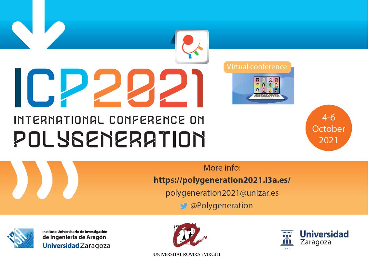 I3Aunizar's tweet photo. 👨‍💻👩‍💻Científicos de 30 países estarán online en el congreso @Polygeneration del grupo de investigación #GITSE
📢Presentar y compartir los avances más recientes, nuevas tecnologías, conceptos y casos de éxito ante el desafío de la neutralidad en carbono.
🔗https://t.co/JoOU7cxfhJ https://t.co/Nk0jqBsiqN