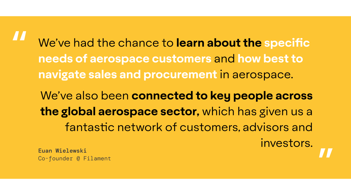 aeroxelerated's tweet photo. Recently, we spoke to @euanwielewski, co-founder of Endinburgh-based @filament_so on his time during the accelerator. 

We've also opened pop up in-person office hours 🤝 specifically for Scotland-based 🏴󠁧󠁢󠁳󠁣󠁴󠁿 startups

🔗 https://t.co/aR6WKqYULP https://t.co/JH3w3FbTw9