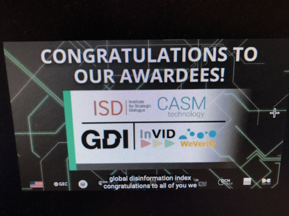 WeVerify's tweet photo. ICYMI yesterday (it was late, we were overwhelmed, exhausted and surprised at the same time): we were one of the winners of the  #USParisTechChallenge award!! More on the event here https://t.co/8j3RdEs1ZB https://t.co/Urkock7xes
