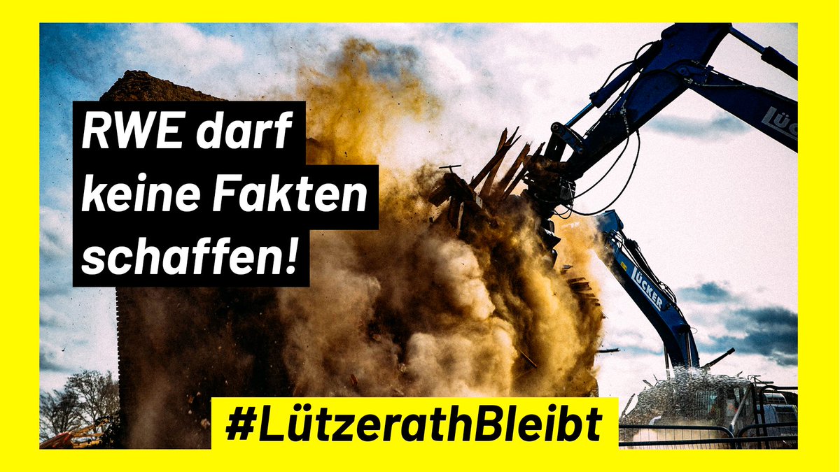 bund_net's tweet photo. Die NRW-Landesregierung von #CDU &amp; #FDP will das Dorf #Lützerath am Tagebau #Garzweiler abreißen und bis 2038 #Braunkohle verfeuern. Du willst, dass #LützerathBleibt, sowie das 1,5-Grad-Ziel eingehalten wird? Dann teile diesen Tweet und folge @AlleDoerfer f��r mehr Infos! https://t.co/Nofq6ZPX8y