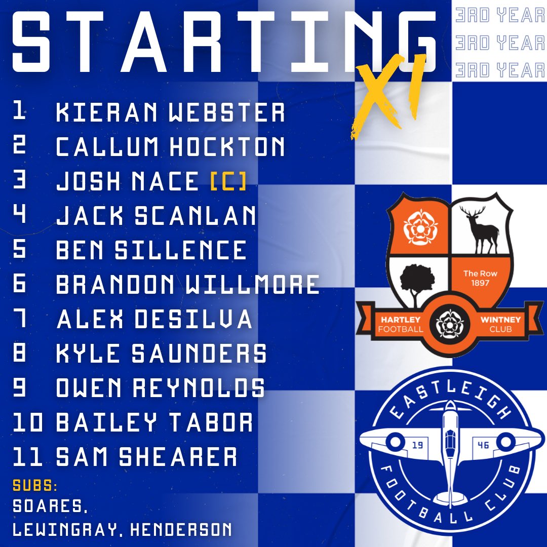 EastleighFCAcad's tweet photo. 📰 | TEAM NEWS

Here’s how our Third Year #Spitfires line up for their F1 @TacticLeague game today 👊 https://t.co/eoFpjkd1pD