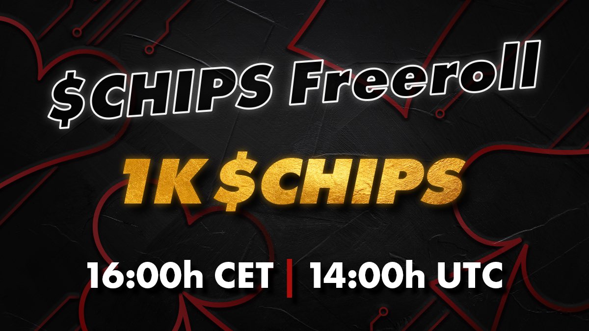 stars_chip's tweet photo. 🔥 $CHIPS FREEROLL #poker tournament 🔥

For all of you who missed our promotions, we are going to repeat some of them 🎉

Don't miss this opportunity to get some $CHIPS, there may not be another one. Or maybe it will? 😉

Go to https://t.co/8sPreHU49x 🚀

#pokeronline #chipstars https://t.co/mYT65jDTje