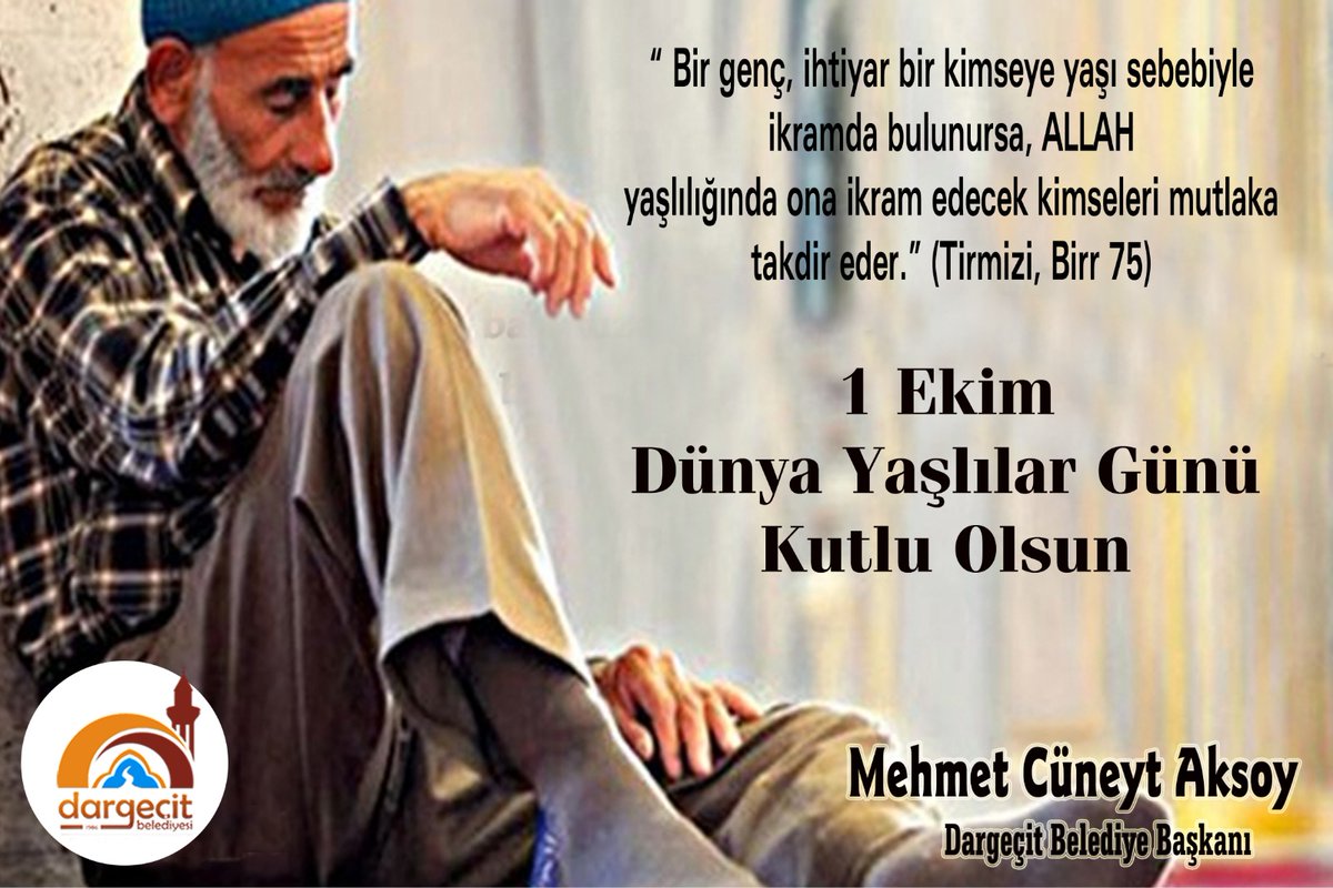 Her zaman hayatımızda bizlere yol gösteren yaşlılarımızın bu özel gününü kutlar, sağlıklı günler dilerim.

#1EkimDünyaYaşlılarGünü