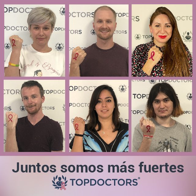 TopDoctors_es's tweet photo. #OctubreRosa - Hoy empieza el mes de concienciación sobre la prevención del #CáncerdeMama y nuestro equipo se suma un año más a esta causa para apoyar a todas las mujeres fuertes que lo están pasando mal por esta enfermedad.

🎗️ Hazte tú también una foto con el lazo rosa. https://t.co/bLNhpOEWYi