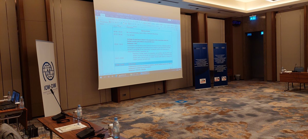 IomSkopje's tweet photo. Operational level practitioners from 🇦🇱🇽🇰🇧🇦 and 🇲🇰 gathered in Skopje to exchange knowledge & experiences related to #reintegration, #resocialization & #rehabilitation of #RFTFs.
This project is financed by 🇪🇺. https://t.co/5uJd2CBfcp