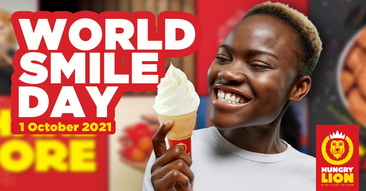 It's #WorldSmileDay, fam! 

Tell us which Hungry Lion meal or treat makes you SMILE and you might just win it! Winners announced on Monday. 

#HungryLionMakesMeSmile #WorldSmileDay