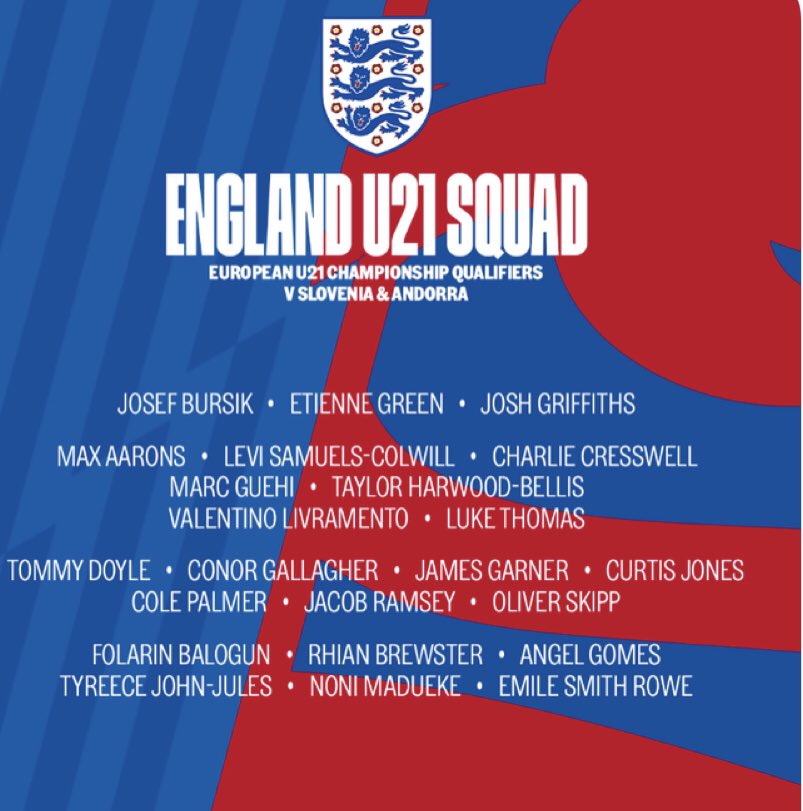 nihadh09's tweet image. Eng U21: Balogun; Jules; Smith Rowe 👏👏 #ENG21 #Gooner #afc 🔴⚪️