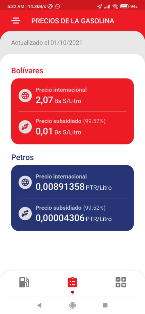 ¿Cuál es el nuevo precio de la gasolina subsidiada en Venezuela?