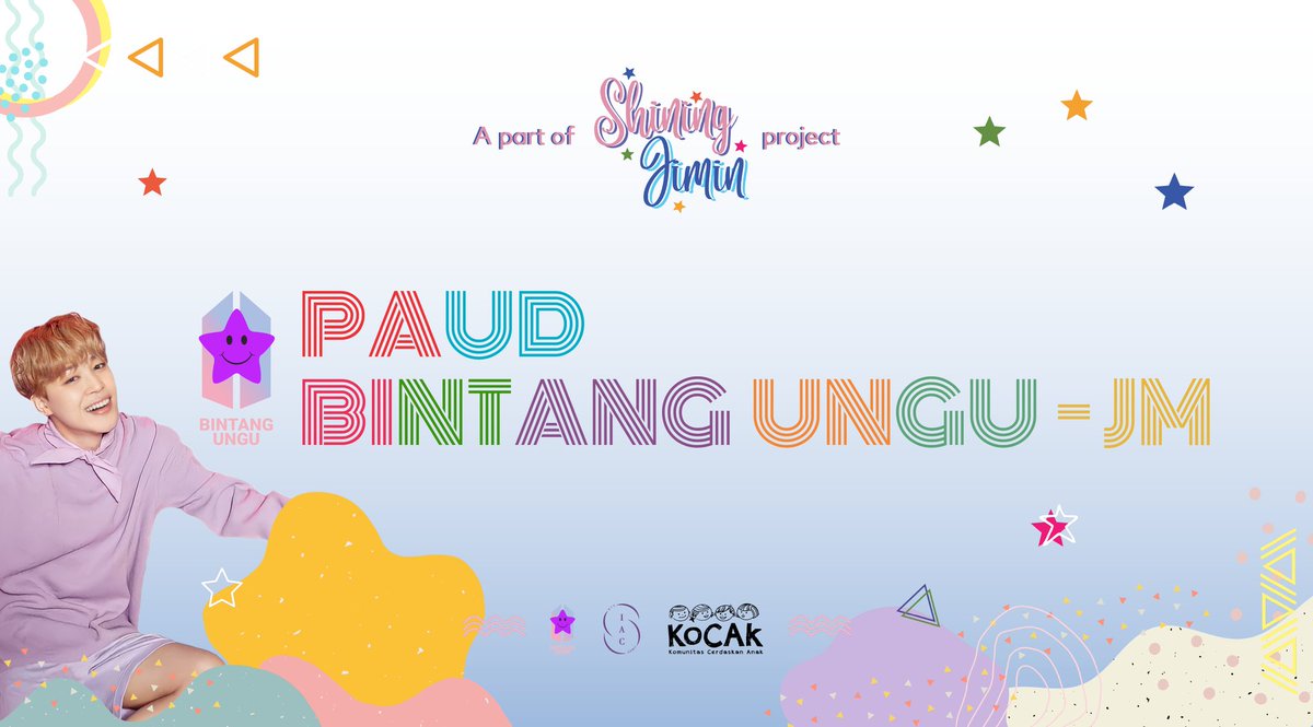 BintangUngu3's tweet photo. ARMY yang baik,

Dalam rangka ulang tahun Park Jimin, IAC &amp; Bintang Ungu mengadakan Project SHINING JIMIN yaitu membuat PAUD BINTANG UNGU – JM, PAUD gratis untuk keluarga kurang mampu di daerah Kali Gendong, Jakarta Utara.
Partisipasi melalui :
https://t.co/SpY81pkKhJ https://t.co/zCpyxX34Mo