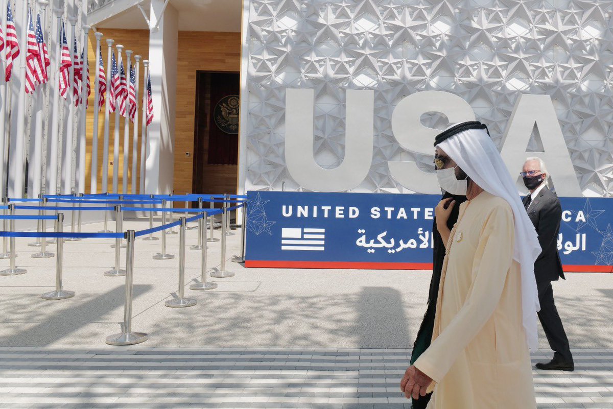HHShkMohd's tweet photo. كما تجولت اليوم أيضا في الجناح الأمريكي وجناح الصين .. الشرق والغرب يجتمعان في دبي .. ويتحدثان في دبي .. وتتلاقى ثقافتهما على أرض دبي https://t.co/yUoQgUQIzi