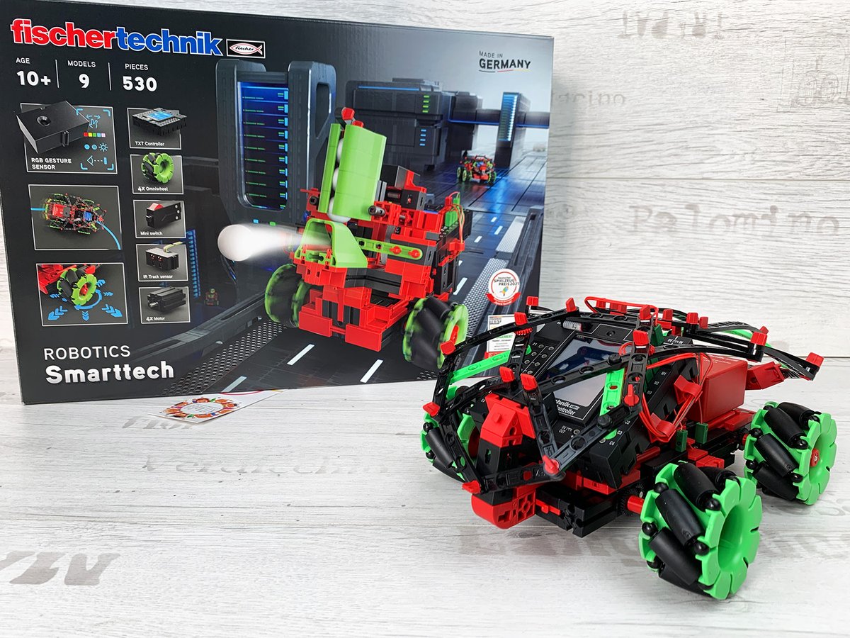 🤖⚙️ Schieben, stecken, #programmieren – mit dem "ROBOTICS Smarttech" von <a href="/fischertechnik/">fischertechnik</a> können #Kinder ihren eigenen fahrenden #Roboter bauen und bedienen! 🔧💻 

✏️ Wir haben das #RoboticsSmarttech-Set getestet. Zum #Review:
kitango.de/robotics-smart…