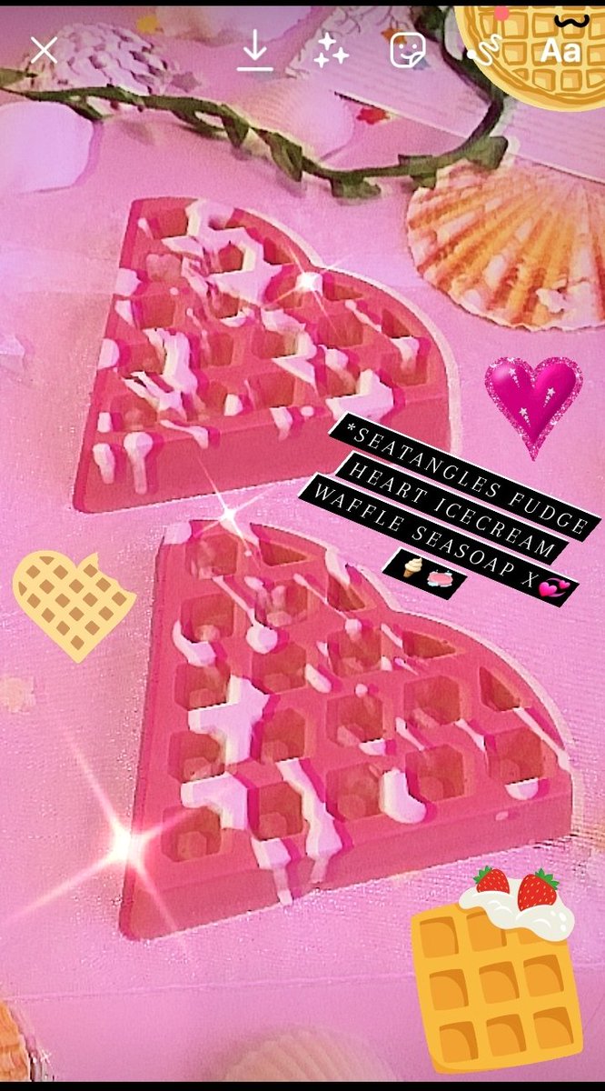 *its officially october❤ ~spooky month❤💞👻😱🧙‍♀️🧹🎃💗❤💞👻😱🧙‍♀️🧹🎃💗❤💞👻😱🧙‍♀️🧹🎃💗❤💞👻😱🧙‍♀️🧹🎃💗
& happy #worldhandmadeday 
🎁 here are some handmade heart waffles
X     <3

#seatangles #seasoap #elevenseshour #spookymonth