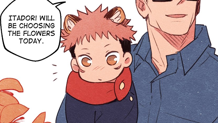#jjk Tiger Cub AU: it's so hard to draw normal Yuuji now when I want to keep him small and round 😭