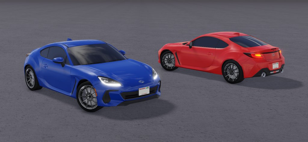 2022 Subaru BRZ for #GreenvilleV1 

Modeled by <a href="/maheenstar1/">Maheenstar1</a>, trims and textures by me

#RobloxDev