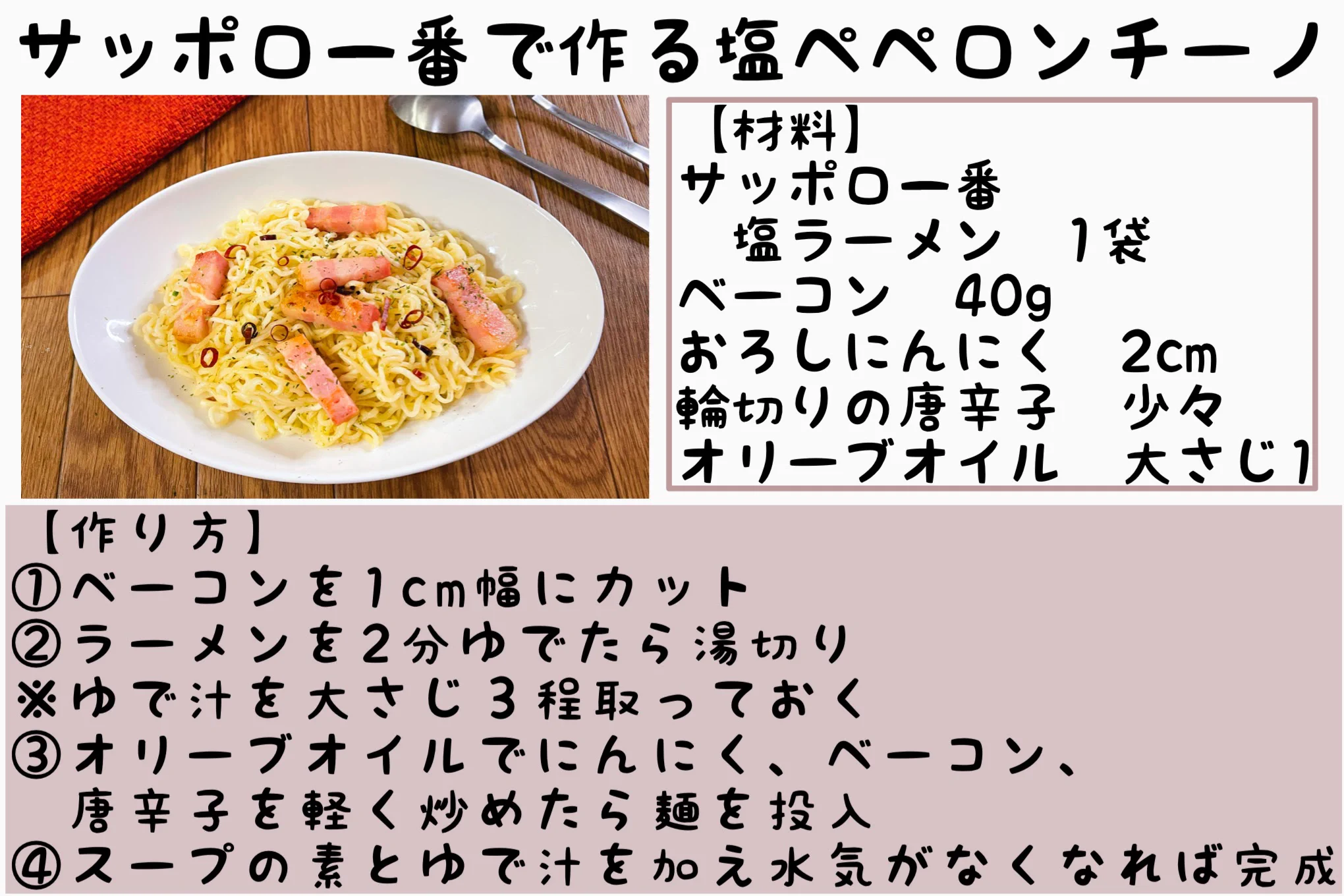 どれもとっても美味しそう！袋麺を使った簡単アレンジレシピ4選！