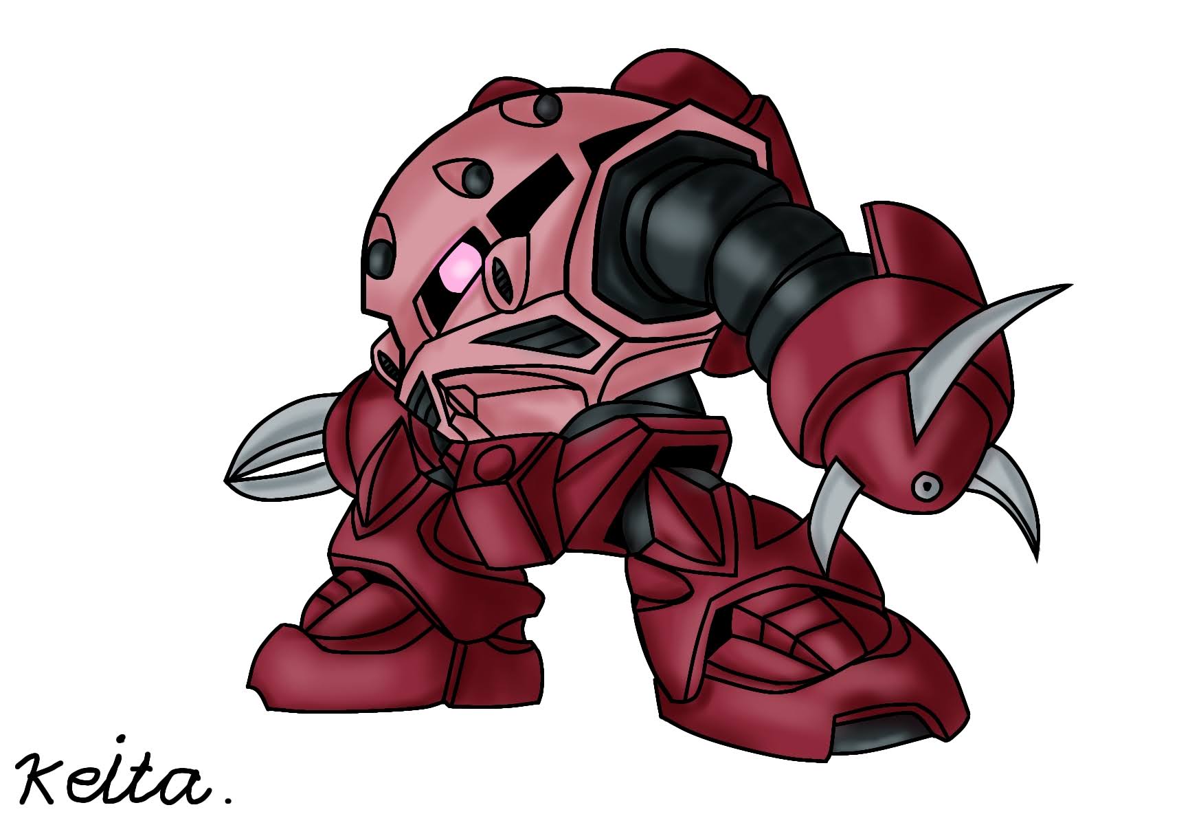 ケイタ Msm 07s シャア専用ズゴック Sdガンダム イラスト T Co Isavsbwutl Twitter