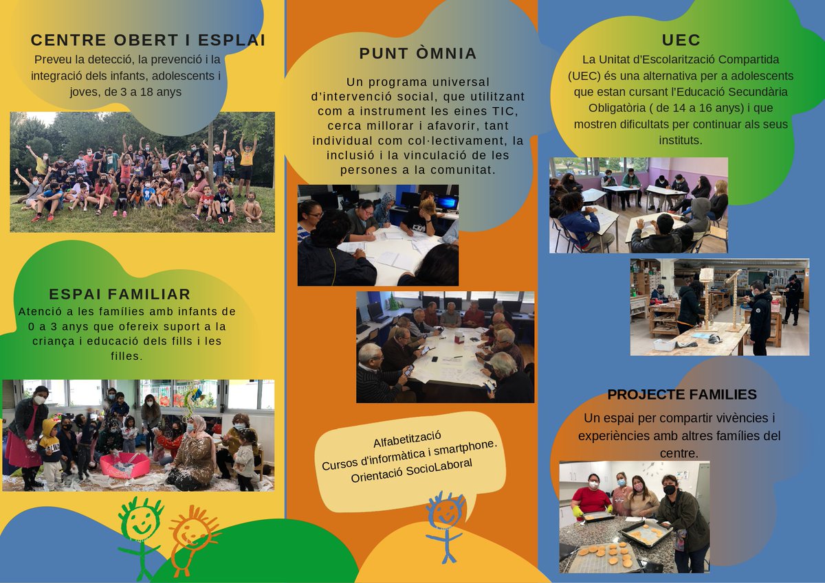 Aquests són els nostres projectes, si vols saber-ne més, truca'ns al: 933 36 27 01 

#centreeducatiu #esclatbellvitge #educació #projectesesclat #infancialh #adolescencialh #educaciósocial #centreobertesclat #uecesclat #espaifamiliaresclat #omniaesclat