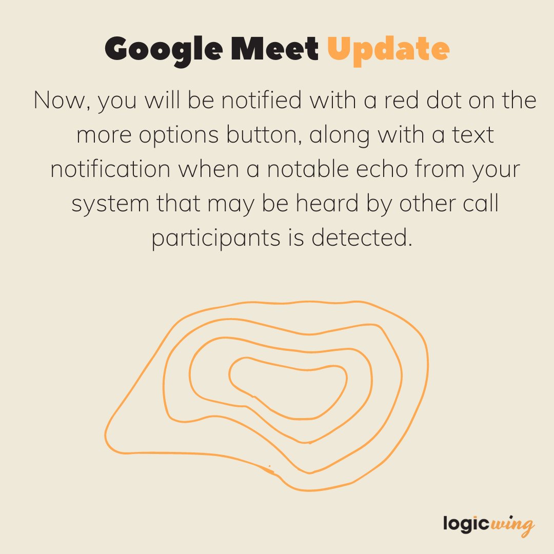 logicwing's tweet photo. Get notified when a notable echo from your side is heard by other call participants 🎤🖐😱 #GoogleWorkspace #LiveWorkLearn #LogicWingTips #GoogleAdmin #Teacher #Classroom #GoogleAdminConsole https://t.co/yVzeNNoMpQ