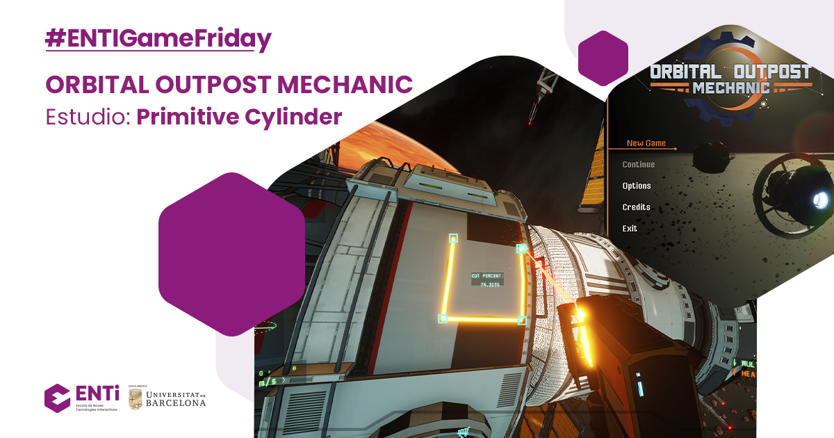 ENTI_BCN's tweet photo. A la #Demoday el jurat va destacar d'Orbital Outpost Mechanic @prim_cylinder "la física realista i el so immersiu que fan una experiència de joc espectacular" Amb aquest comentari no podeu passar-lo per alt!
#TalentEnti #EntiGameFriday https://t.co/yVPf9B8SWN