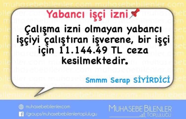 MuhasebeBT's tweet photo. #HergunBirBilgi 
#İzinsiz #Yabanci #isci #Calistirma #Cezasi #MbtHapBilgi #HapBilgi #MbtHap SMMM Serap Siyirdici @m_siyirdici 

#Mbt_AsLy https://t.co/i0q4W49ewm