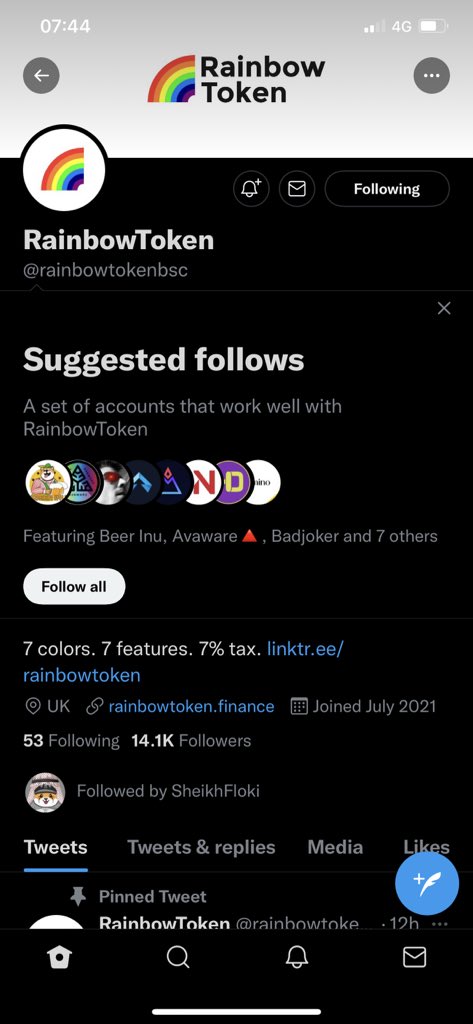 crypto___monkey's tweet photo. @rainbowtokenbsc Congratulations on reaching 10k holders!  RT and following https://t.co/ghPAa6tN0s