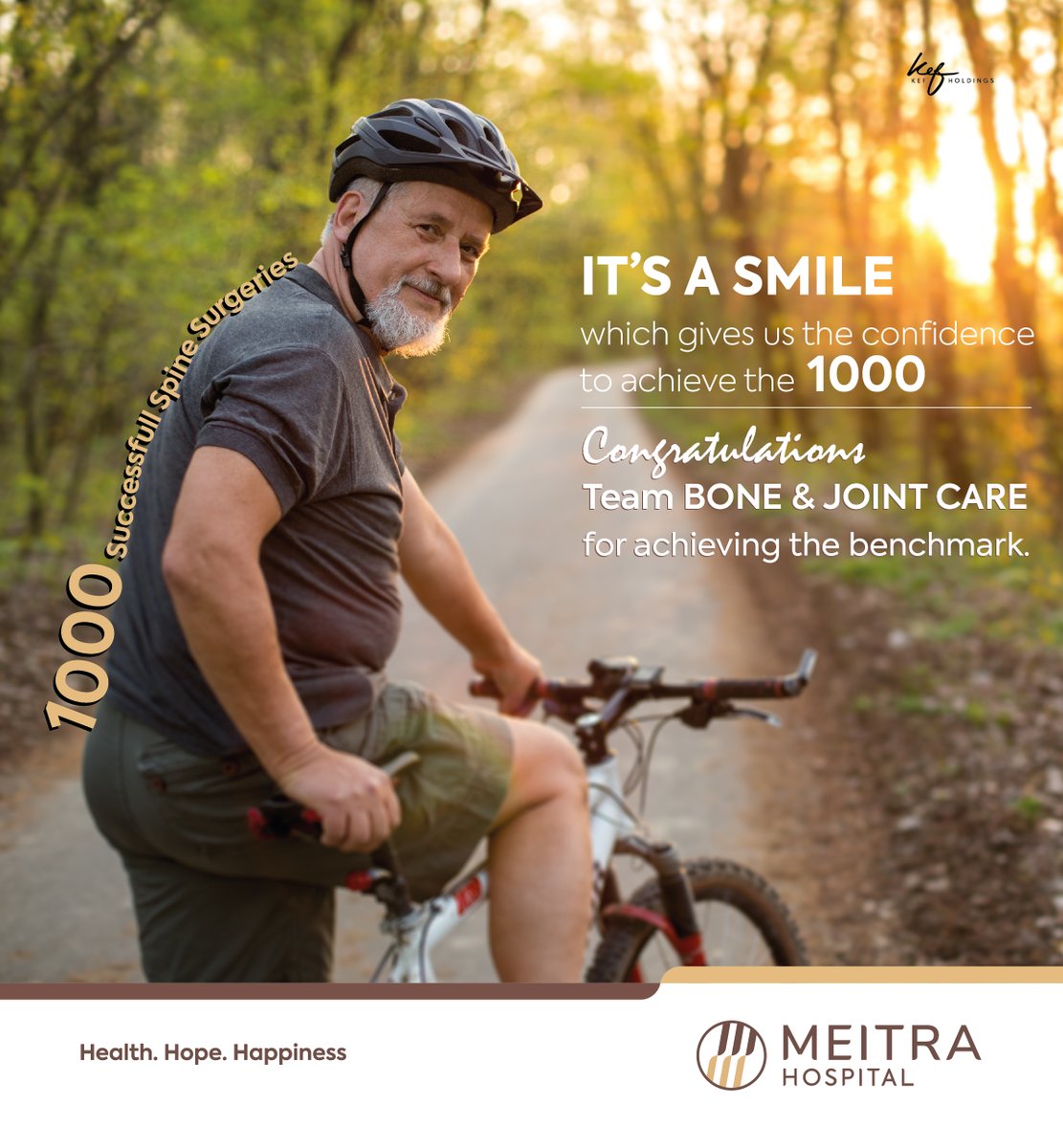hospital_meitra's tweet photo. Successfully completed 1,000 Spine Surgeries.
Congratulations Team Bone & Joint Care for achieving the benchmark.
#spinesurgery #spinesurgerysuccess #spinehealth #meitrahospital https://t.co/aJyGkHw8lR