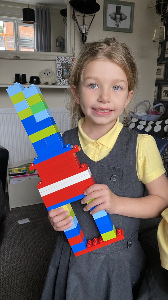 smithof2littles's tweet photo. Indie has been feeling inspired by her class book #iggypeck and has built 4 structures. We have a Eiffel Tower, a Children’s Playcentre and a Chair. I’m impressed with her level of focus, concentration and determination @fernsacademy @MissSalmon2020 @NETMrsB1 #letsbuildourfuture https://t.co/UJXMMEuqoY