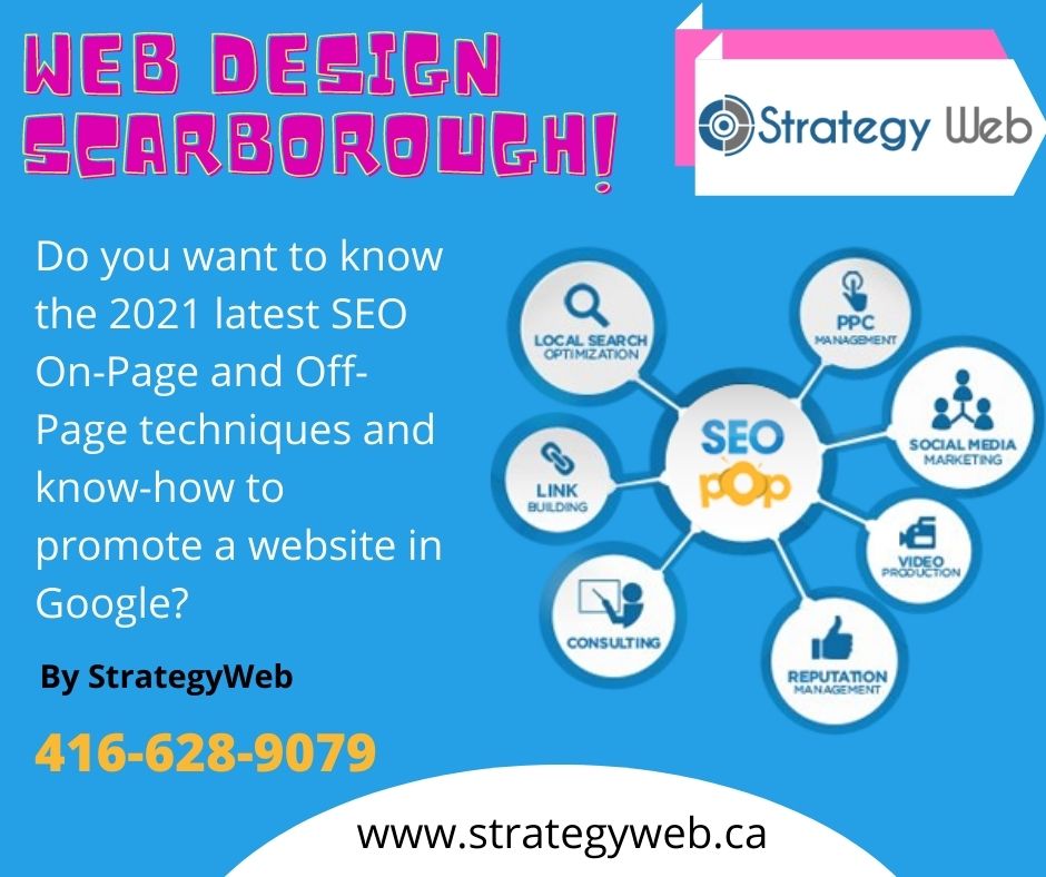 StrategyWebs's tweet image. Do you want to know the 2021 latest SEO On-Page and Off-Page techniques and know-how to promote a website in Google? So we are here for your help. Contact us.
#seo #Onpageoptimization #offpageoptimization #keywords #website #websitepromotion #seotechniques #Scarborough