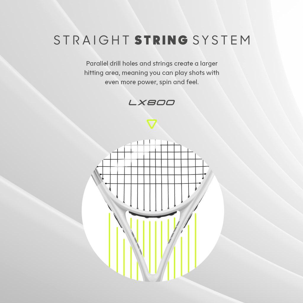 So what makes the new LX800 really stand out from the crowd? 

Check out the game changing technology.

#EffortlessPower / #Tennis