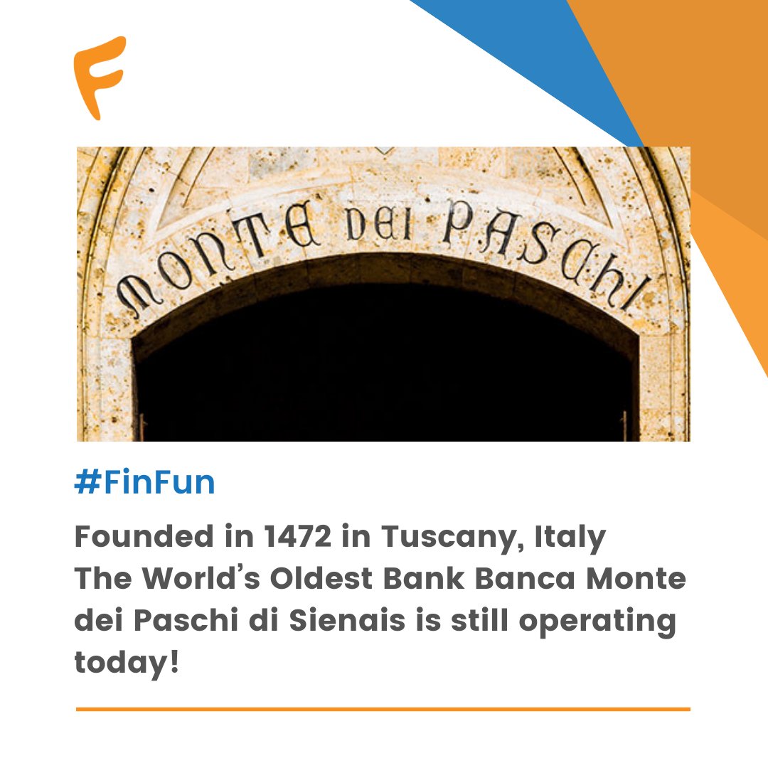 finkeyz's tweet photo. Want to open an account at the Banca, for historyβs sake?
#banca #MontedeiPaschidiSienais #Banks #Banking #HDFC #finance #Icici #Sbi #KOTAKBANK #firstbank #finfun #finfacts #finkeyz #tata #currency #bankingsystem #MONEY #finanacialinstitution #stock #stockmarket #RBI #business https://t.co/eFtw2mraIc
