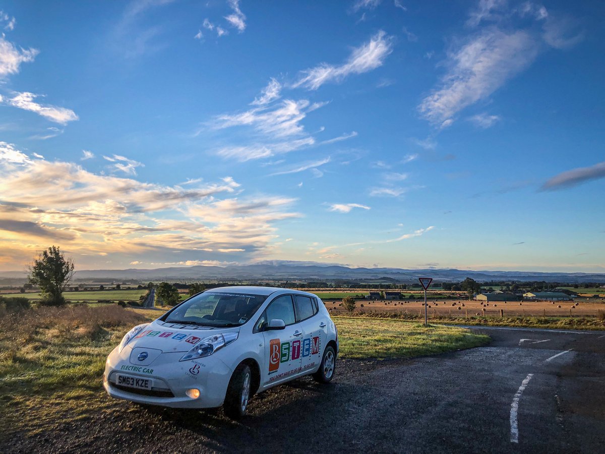 BordersCollege's tweet photo. 'Tues &amp; Thurs, Construction Academy run to Eyemouth and Berwickshire High Schools. 

An average round trip of 90 miles each time, all done using the Nissan Leaf. 🙌🏻'

► From Liam Thomson – Lecturer.

#electriccar 
#practicaskillsarekeyskills 
#STEM 
#zeroemmisions 
#greenpower https://t.co/2YbvRbXYDg