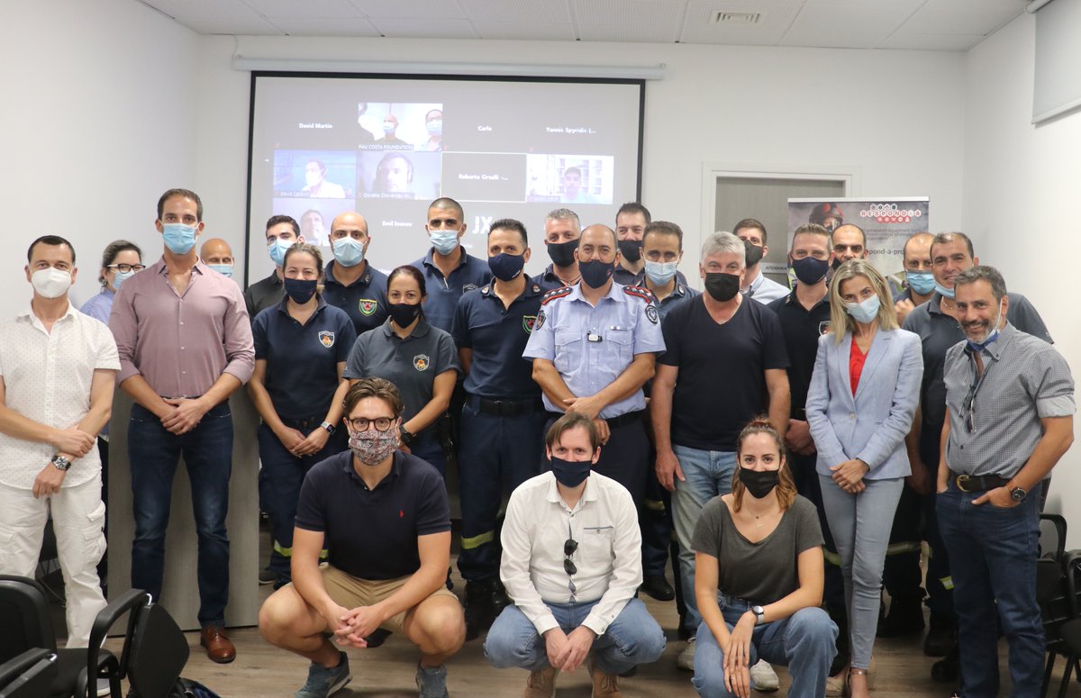 respond_a's tweet photo. Yesterday ended our second @respond_a training session in #Limassol A warm thank you to the #Cyprus Fire Service for hosting us, their participation and valuable #feedback! This session taught us a lot and we are already looking forward to our next #training early 2022 in #Greece https://t.co/a107H9YUk6