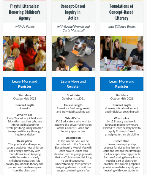 ProLearnInt's tweet photo. The very LAST CALL for professional learning courses this semester! Register now - we start on Monday!! :-D https://t.co/xdUdeGIvaO
#education #professionallearning #cbci #conceptbased #inquirylearning #conceptbasedinquiry #teachercourse #literacyteaching https://t.co/4eAKwHIGbv