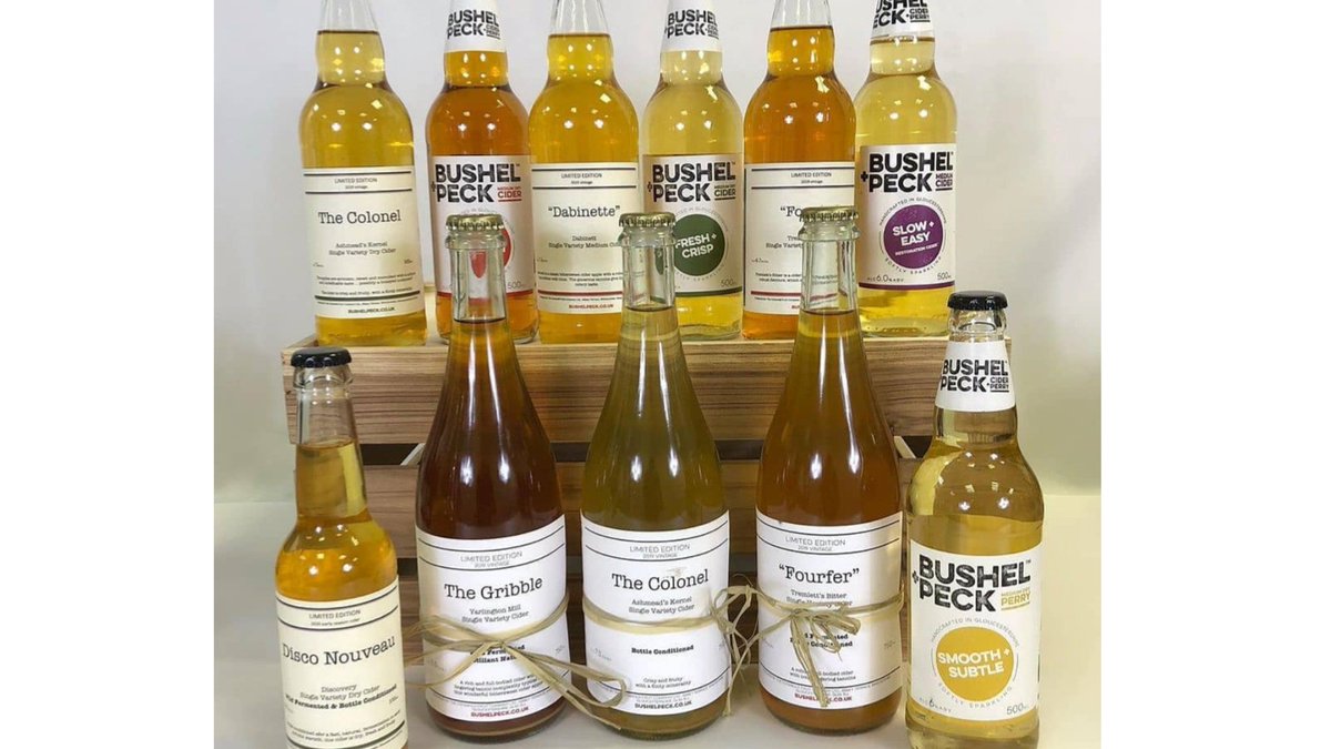BushelPeckCider's tweet photo. Seeing MOST of our range of #realciders pictured so beautifully by @CiderliciousUK - which sells them on its website - is a nice feeling. They offer a wide range of ciders, so why not visit/browse? (Purchase of our 'Full Cider Monty' isn't obligatory!)
https://t.co/L8fOU5nOGy https://t.co/0493dvqzu9